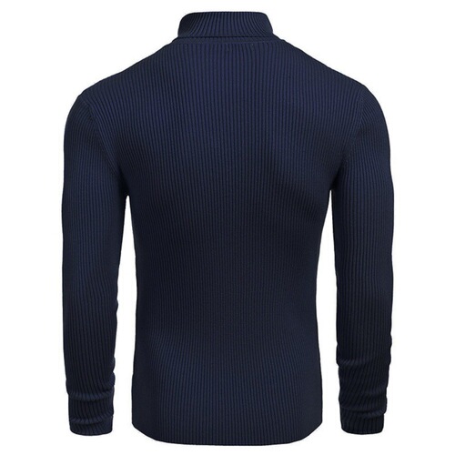 Autumn and winter knitted sweater for men, slim-fit turtleneck long-sleeved knit sweater—basic bottoming shirt for European and American men's fashion.