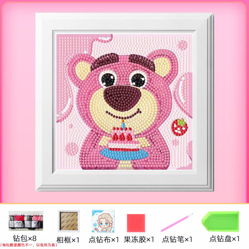 Nuevo dibujo de diamante infantil de labu diy pegatinas de diamante con marcos de fotos hechas a mano diy puzzle pegatinas de mampostería image 31