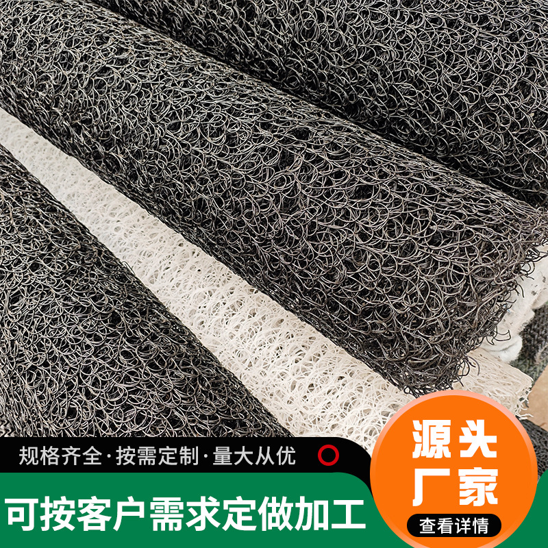 现货150mm透水盲管圆形矩形乱丝渗水管高强度丝状内支撑塑料盲沟