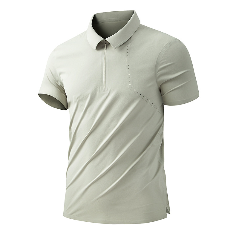 Playera Polo de Manga Corta de Nylon, De Secado Rápido, Transpiración, Sensación Fría image 15