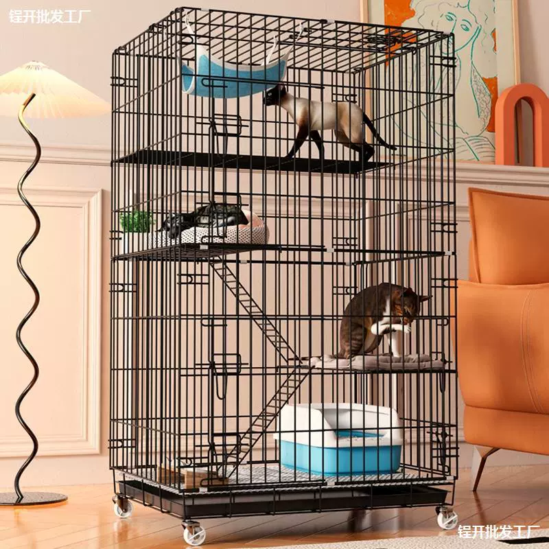 Кошачья клетка Вилла негабаритный домашний интерьер с туалетом Двухуровневый кошачий дом кошачий дом кошачий питомник двухслойный кошачий кошачий дом