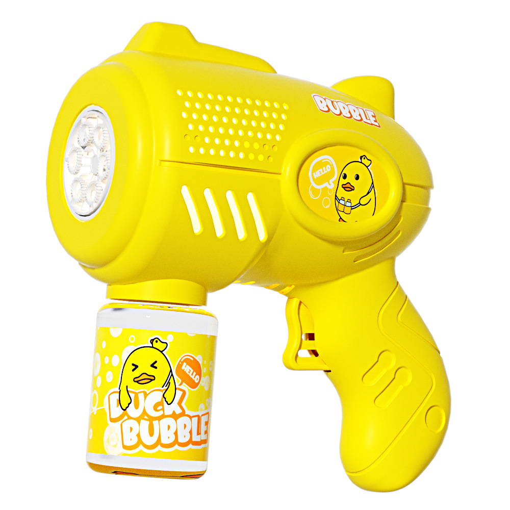 Máquina de burbujas para niños mano Gatlin burbujas pistola de dibujos animados completamente automático soplar burbujas juguetes para niños regalos al por mayor image 5