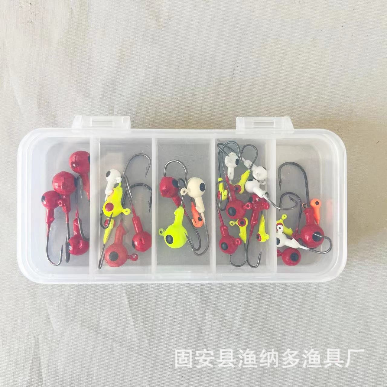 Luya cebo falso rodando cola de cebo suave rodando cola gusanos cabeza de plomo gancho de cebo combinación gusano suave Luya cebo traje de pescado mandarín bajo boca