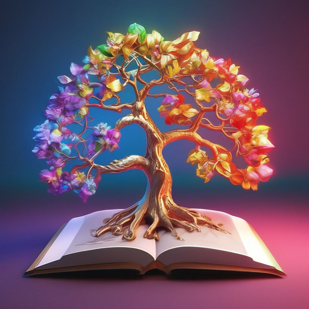 Pequeño libro rojo nuevo lleno de pintura de diamante árbol de vida DIY bordado de diamante pintura decorativa sala de estar fábrica de suministro transfronterizo al por mayor