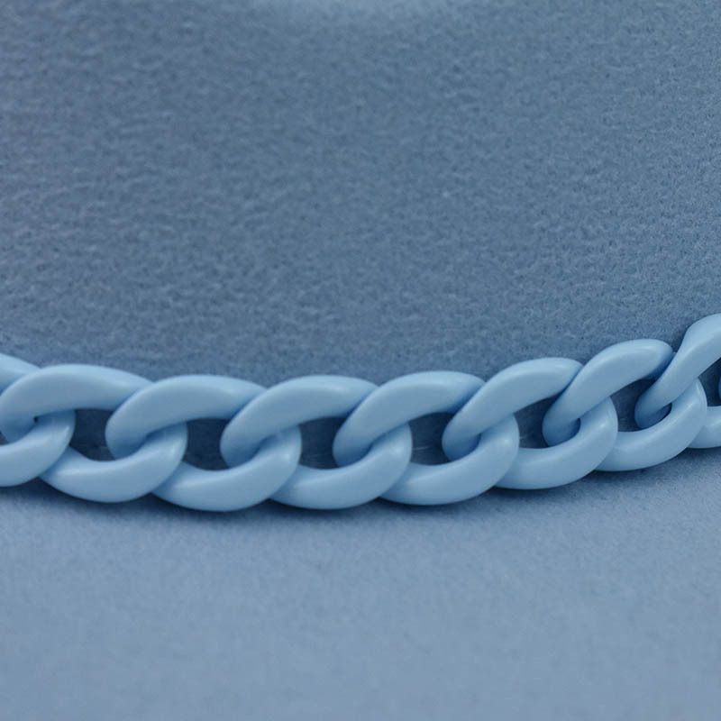 Comercio exterior transfronterizo engrosado padre-hijo Four Seasons Cadena naranja sombrero de lana cadena sombrero de fieltro de ala grande sombrero de copa plana