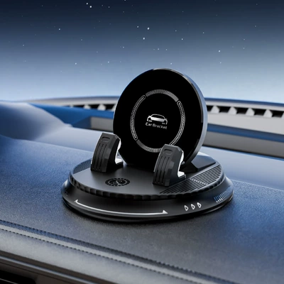 Car phone holder — phone rack seamless anti-slip pad - d18-center-console-mobile-phone-holder