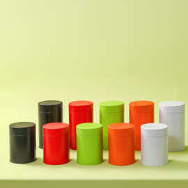 新款高档密封茶叶罐圆形马口铁防潮龙井白茶红茶通用茶叶罐通用罐