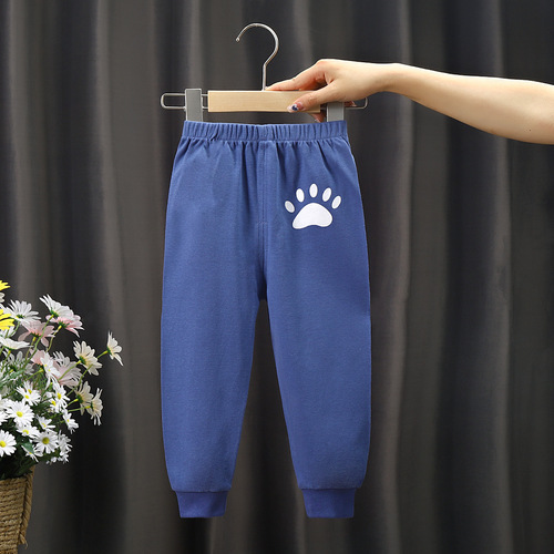  Casual Boys' and Girls' Leggings for Children, Long Pants for Babies and Toddlers, Sports Leggings for Infants and Toddlers, 0-6 Years, Spring and Autumn Leggings