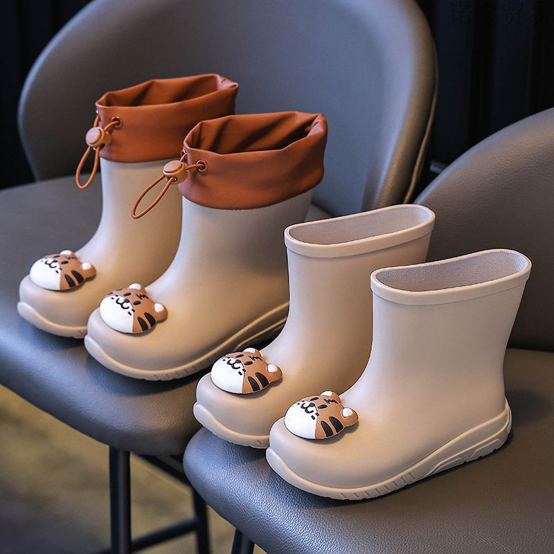 Children's Rain Boots, Boys' Rain Boots, Non-Slip Men's Baby, Toddler, Kidsren's Water Shoes, Girls' Waterproof Rubber Shoes, Lightweight New Style