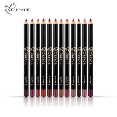 NICEFACE裸色ベルベットマット口紅ペン装飾防水リップペン12色オプションメーカー卸売り