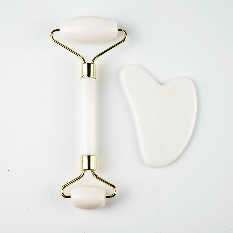 Fábrica al por mayor salón de belleza cuerpo entero espalda raspado masaje cara ojo Jade rodillo raspado tablero combinación traje