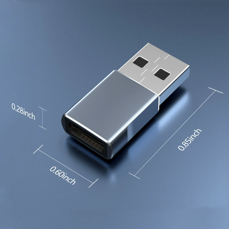 Переходник Type-C на USB 3.0, USB-A (шт.) → USB-C (гн.) 5 Гбит/с, OTG конвертер для телефона