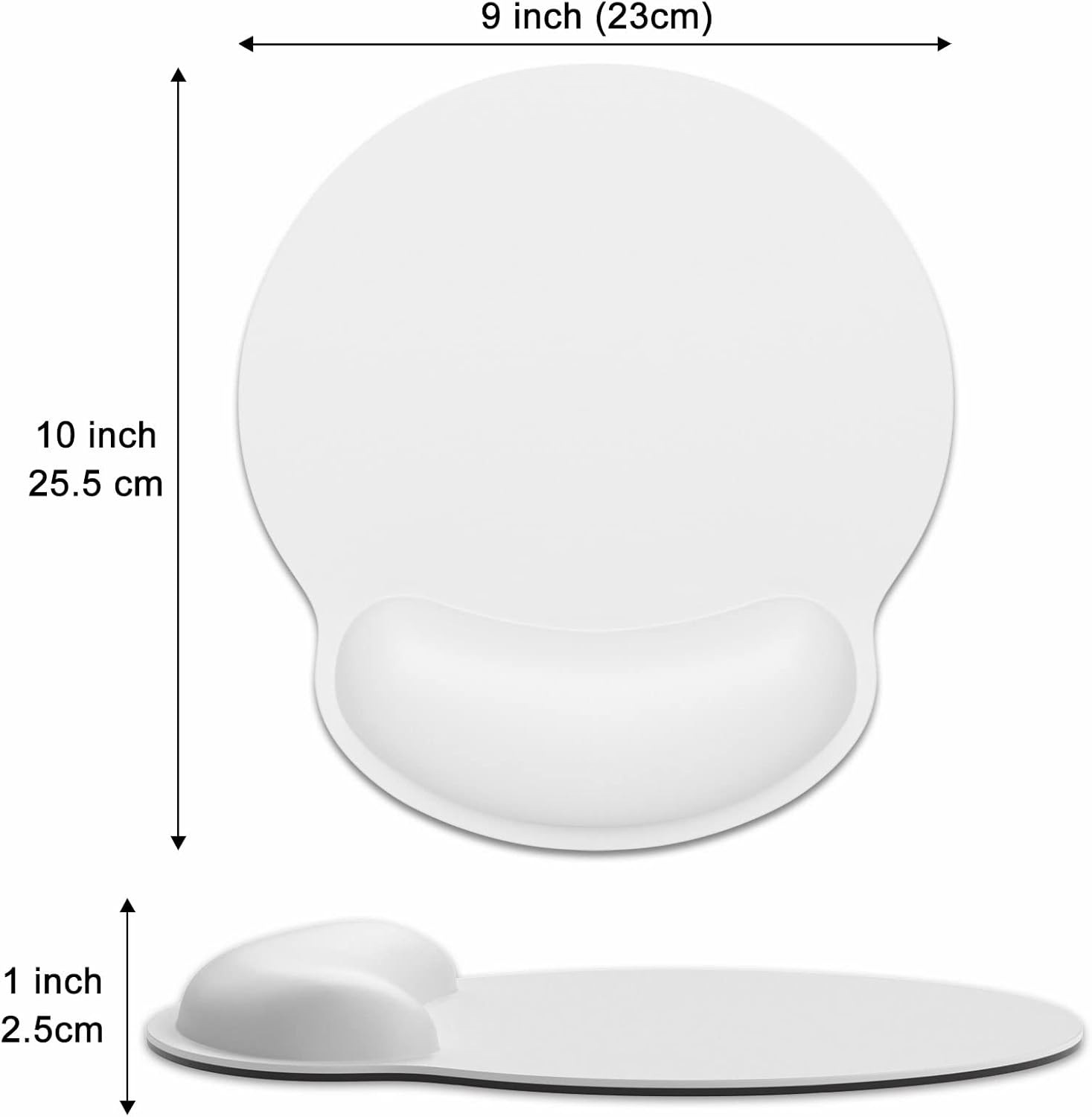 Alfombrilla de ratón de espuma viscoelástica de goma Amazon, almohadilla de muñeca antideslizante para oficina, almohada de descanso para manos con teclado de rebote lento