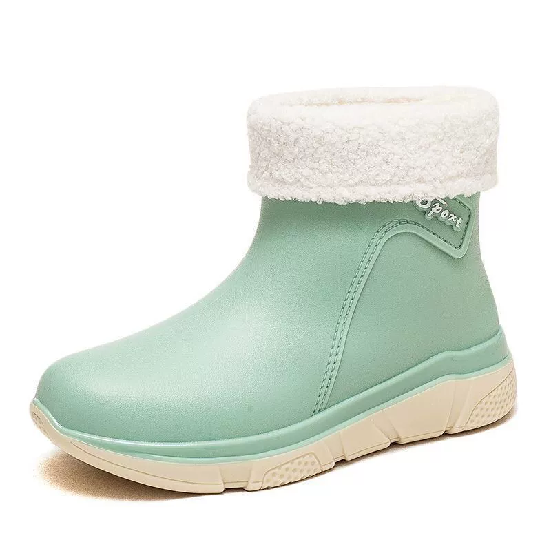 Ботинки Martens с флисовой подкладкой, противоскользящие, водонепроницаемые, корейский стиль