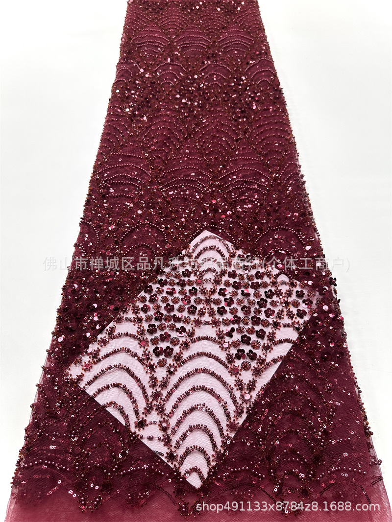 Fabricante de ropa de boda retro ligera de lujo accesorios de vestido al por mayor lotes transfronterizos tela de bordado rápido