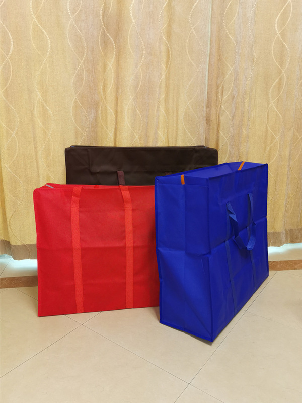 In stock 110g non-woven bag cotton quilt dustproof moisture-proof storage bag moving packing luggage bag travel bag wholesale