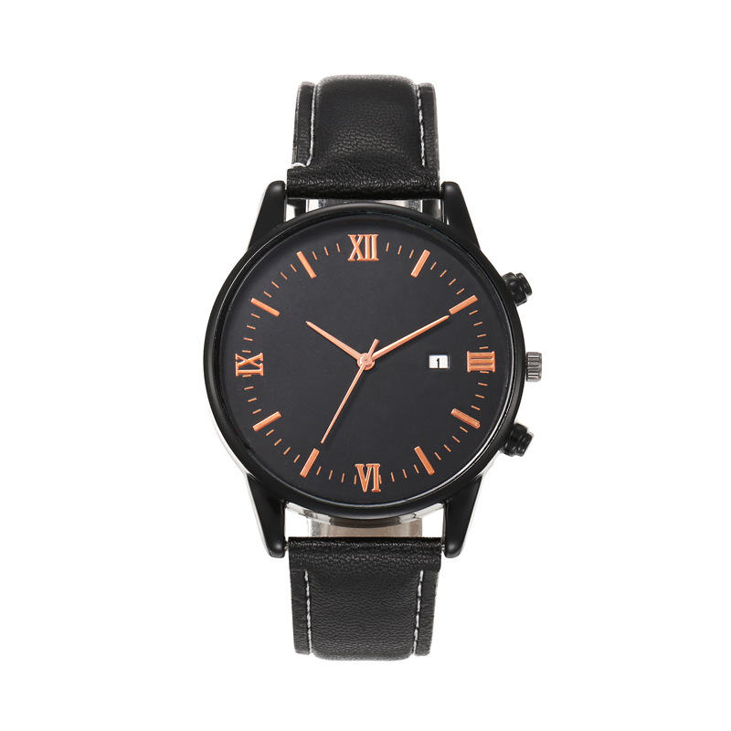 (2개) 국경 간 폭발 패션 간단한 시계 남성 대외 무역 초박형 간단한 캐주얼 남성 비즈니스 벨트 쿼츠 시계 도매