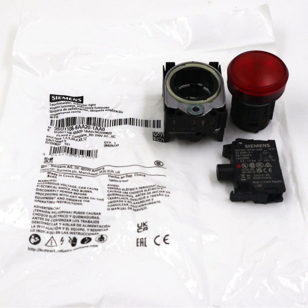 原装SIEMENS西门子指示灯3SU1106-6AA20-1AA0 3SU1106-6AA30-1AA0