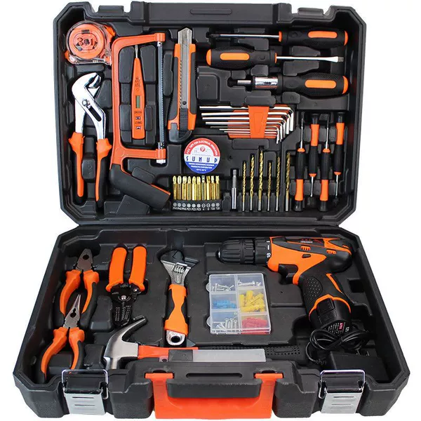 Lithium battery, electric drill, set, 48 pieces