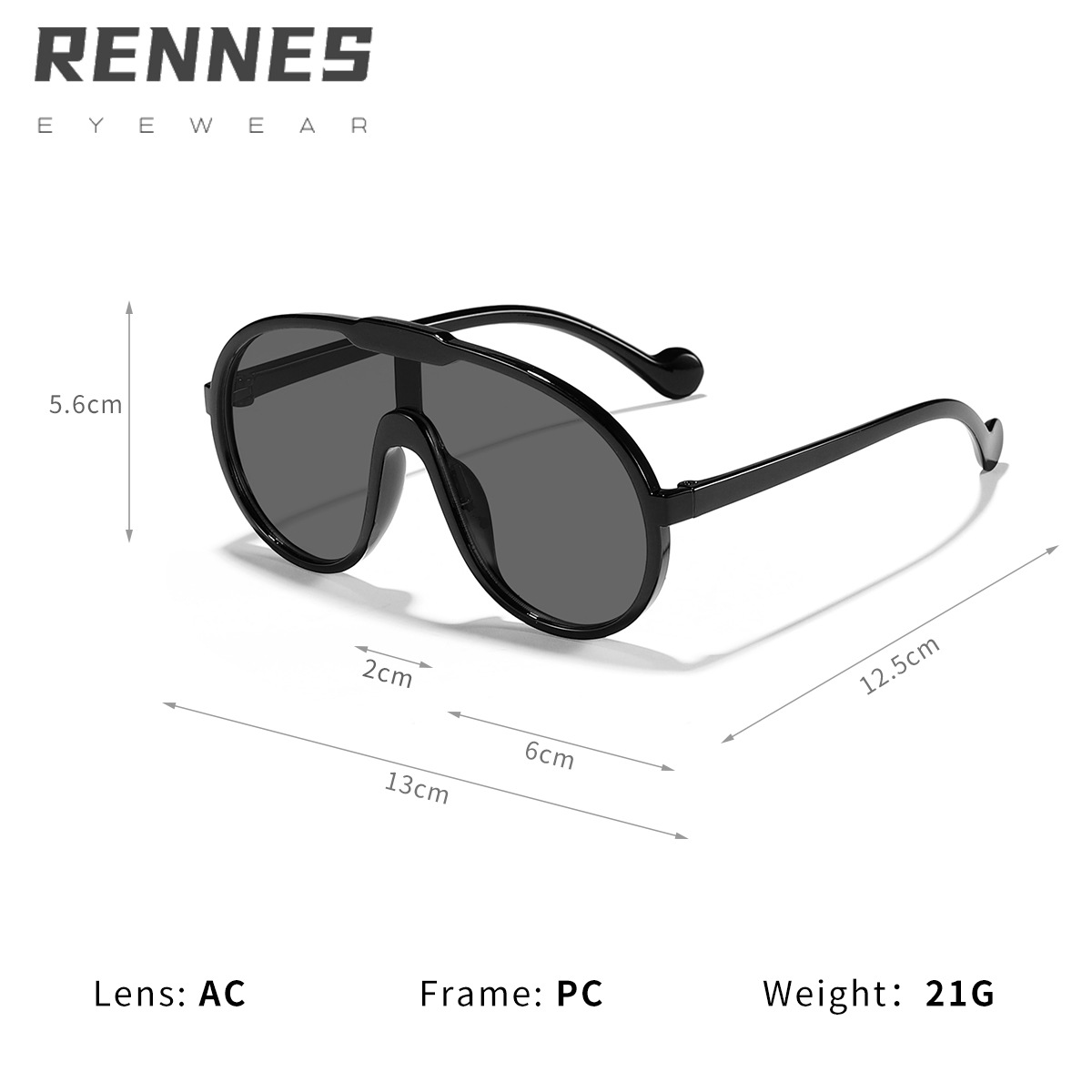 2024 Gafas de sol de protección ocular deportivas personalizadas de una pieza de montura grande para niños Gafas de sol de sapo europeas y americanas