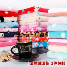 法兰绒布料 法莱绒面料 服装毛毯睡衣布 加厚双面珊瑚绒毛绒布料
