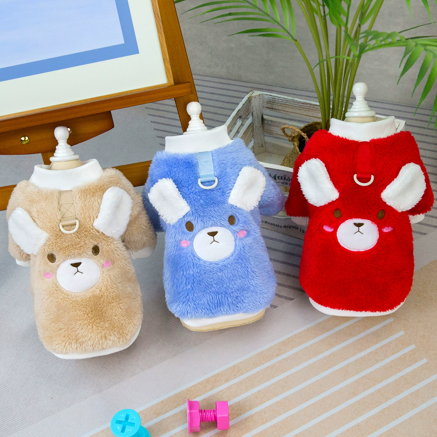 Домашние собаки Одежда для собак Домашние животные двуногие флисовое пальто Домашние собаки костюм для собак осень-зима новые 24 медведи двуногие флисовое пальто