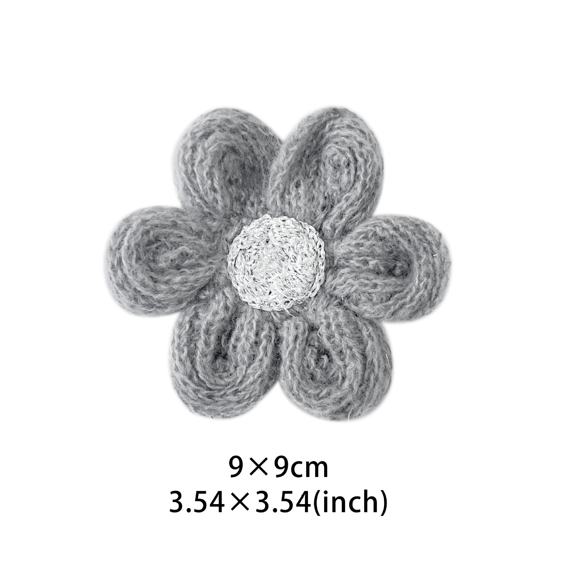 Flor de feltro de mano adorable ropa infantil accesorios flores suéter de invierno suéter de lana hecha a mano flores