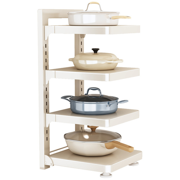 Cookware storage rack kitchen storage rack household multi-function…