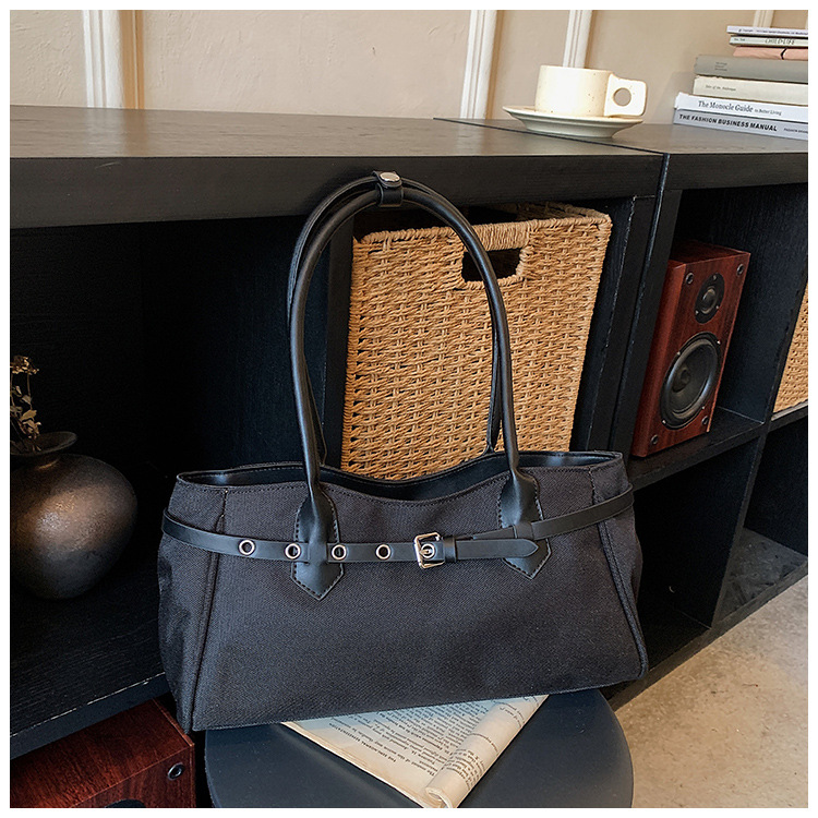 Bolso de mano de tendencia transfronteriza para mujeres 2026 verano nuevo retro simple hombro brazaleta de viaje bolsa de ocio