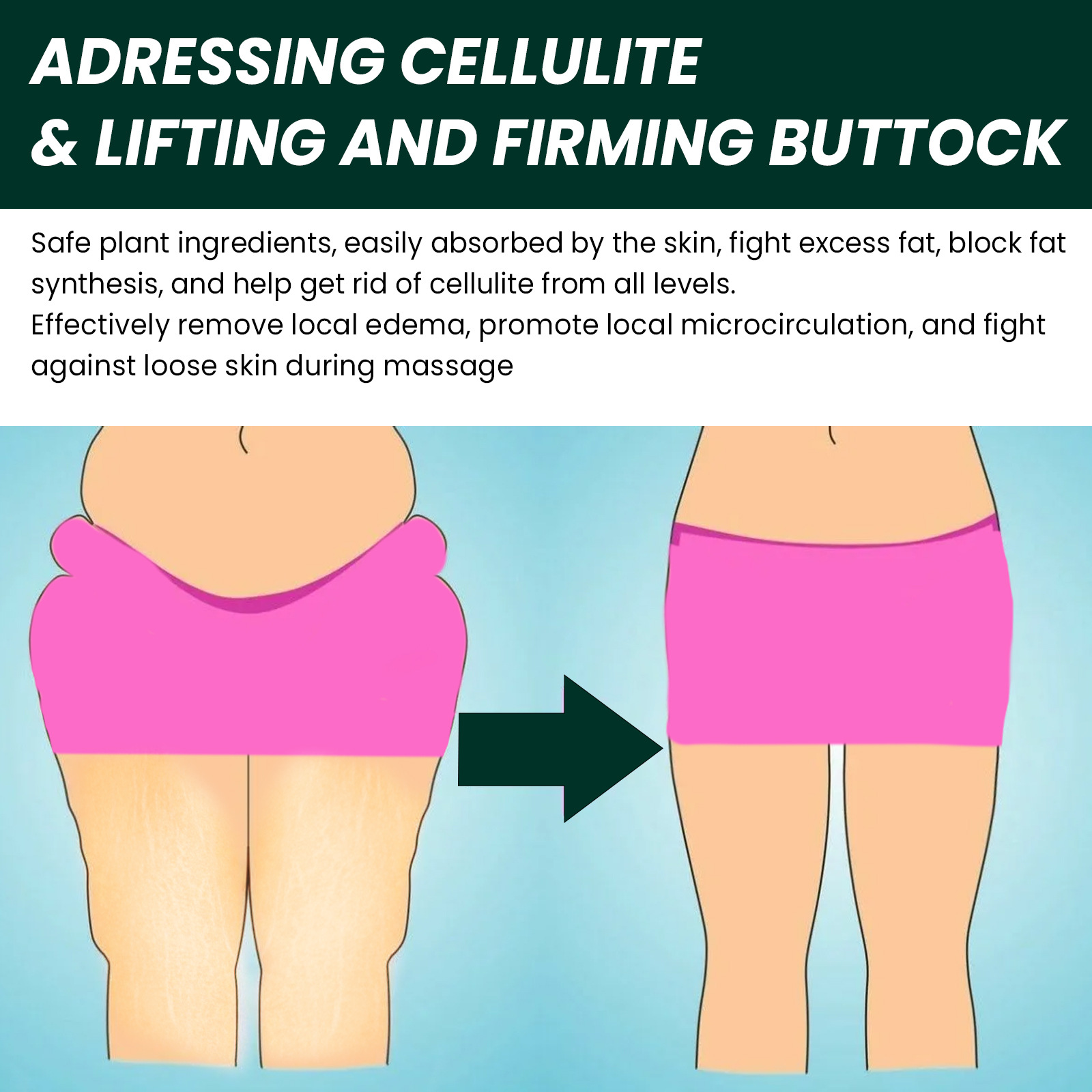 Olio essenziale per massaggio modellante corpo OUHOE, riscaldamento addominale, raffinazione della vita, idratante,_voghion.com