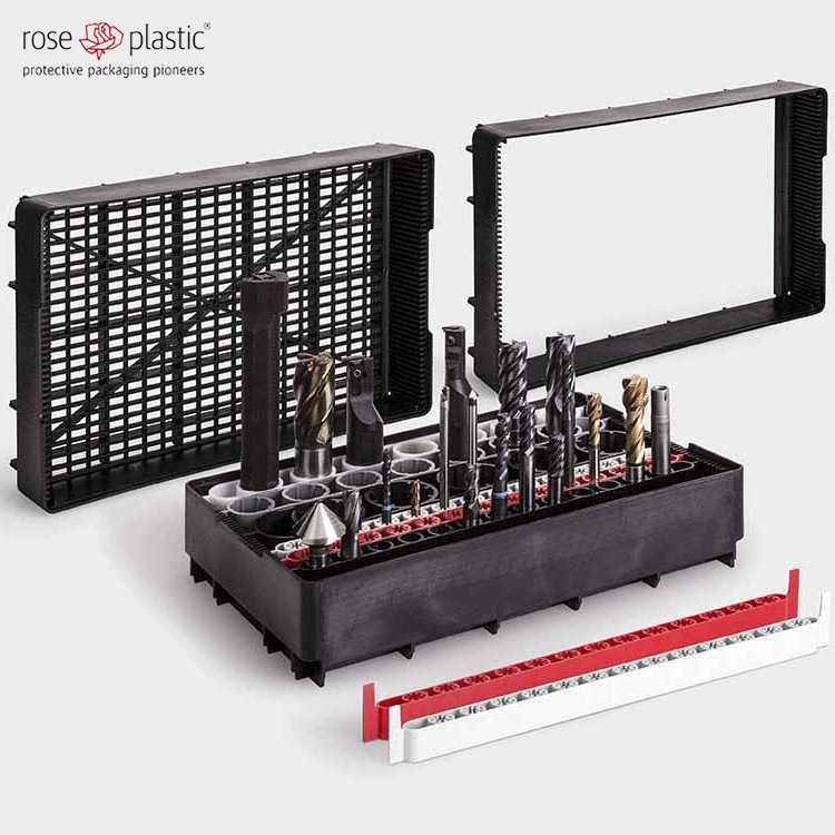 玫瑰塑胶厂家直供工具托盘刀片涂层清洁托盘周转托盘systemboard