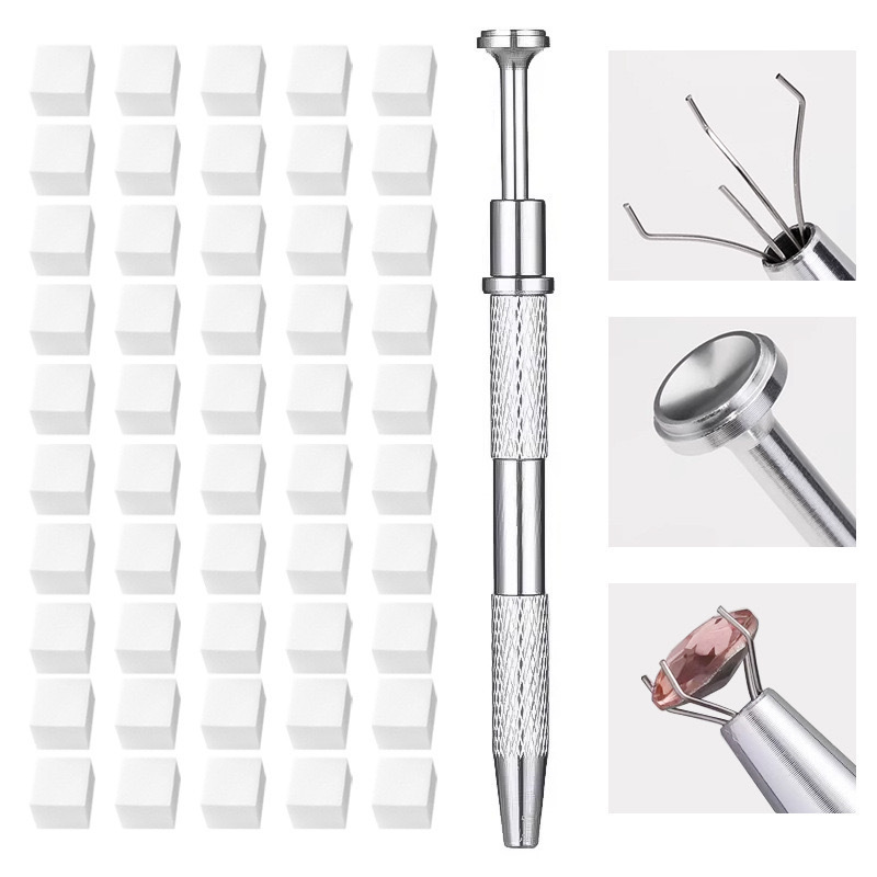 Nail art tool metal sponge clap glue gradient blooming 1cm mini bean curd blush puller metal clip