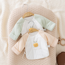 宝宝衣服个a春秋上衣冬季满月纯棉0月类刚出生半背3薄衣婴儿棉衣