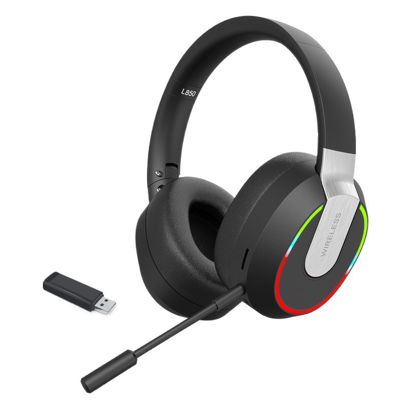 Nuevo modelo privado 2.4G auriculares Bluetooth con cable e inalámbrico, juegos móviles con baja latencia, deportes electrónicos luminosos