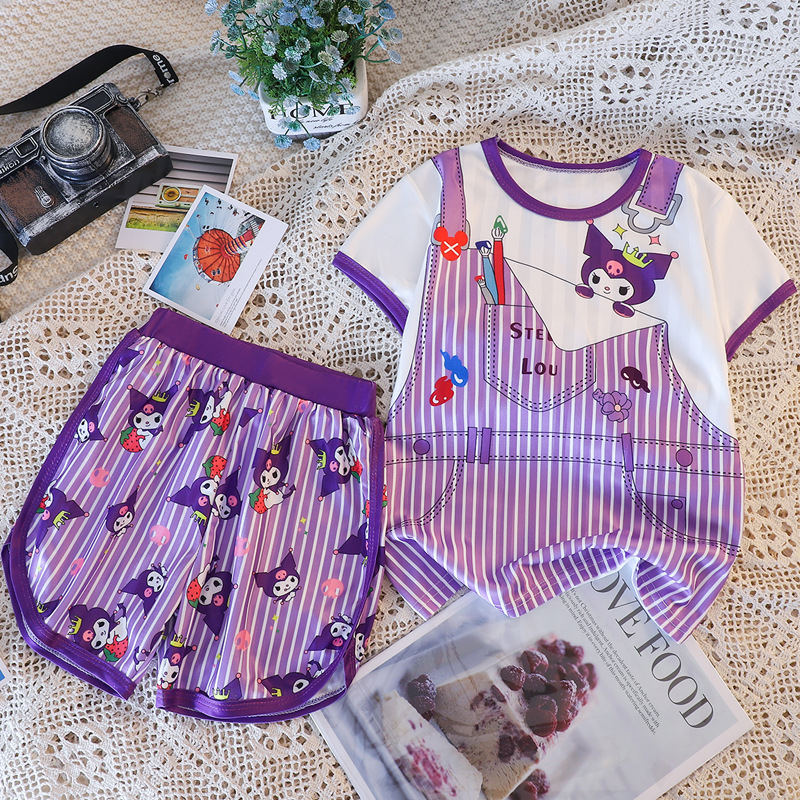 BK short set purple rice