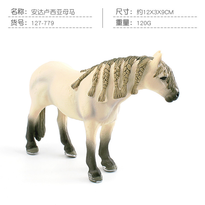Transfronteriza simulación cognitiva de los niños quartma apalossa mano caballo animal corcel modelo adornos estáticos