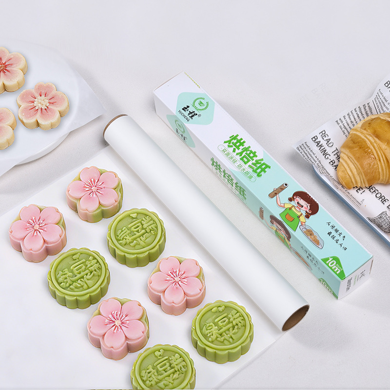 Papel de aceite de cocina de sodio, papel de absorción de aceite de alimentos, papel de aire para freidora, horno doméstico, pan, pastel, papel a prueba de aceite transfronterizo