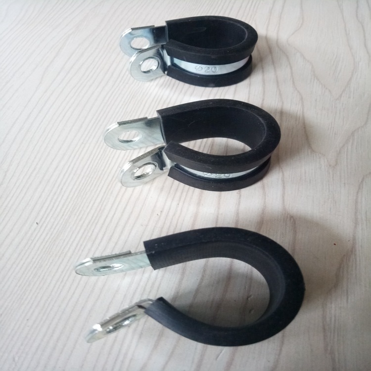 广西供应FLT-R铁制线管固定夹 金属包胶线夹16mm现货
