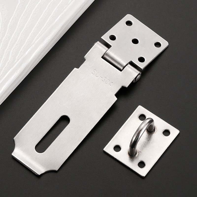 304 Stainless Steel Lock Lock Brand Cabinet Door Drawer Old 2.0 Thickened Anti-theft Buckle Padlock Hasp Door Nose Hanging Buckle 304 Stainless Steel Lock Lock Brand Cabinet Door Drawer Old 2.0 Thickened Anti-theft Buckle Padlock Hasp Door Nose Hanging Buckle