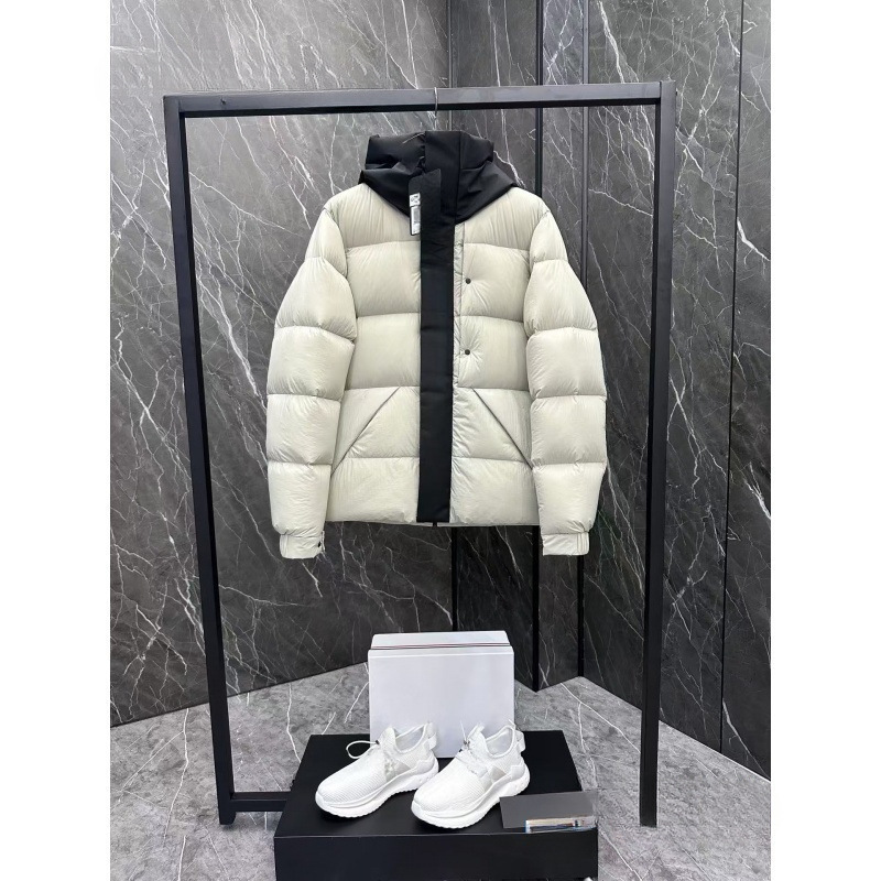 Winter Mongkou down jacket, Black Warrior black label jacket, unisex, hooded, thickened, solid color, high-quality version