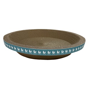 Thickened encrypted corrugated paper cat scratch board bowl-shaped Cat Claw board wear-resistant scratch-resistant universal cat nest round Cat Claw board