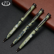 厂家直供迷彩圆珠笔广告旋动油性圆珠笔笔芯颜色创意军迷个性礼品