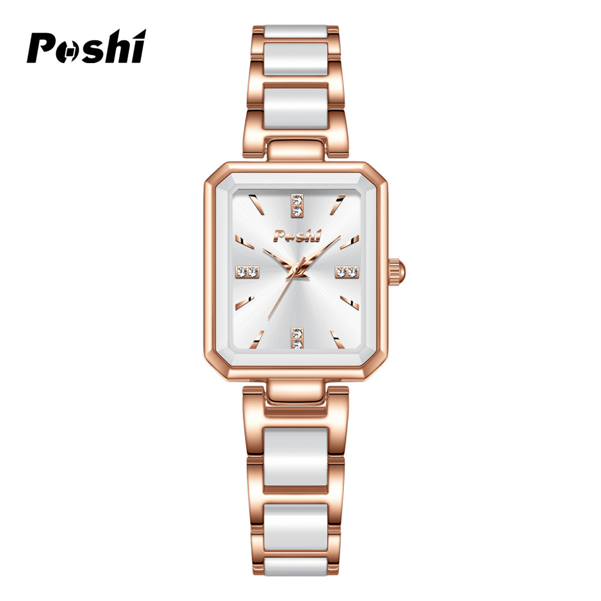 Relojes transfronterizos Relojes de mujer de moda Relojes de cuarzo de temperamento cuadrado de diamantes de lujo ligero