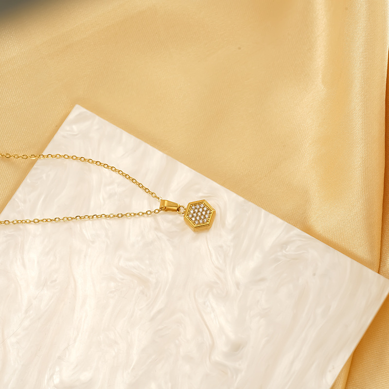 geometric square fashionable earrings with zircon