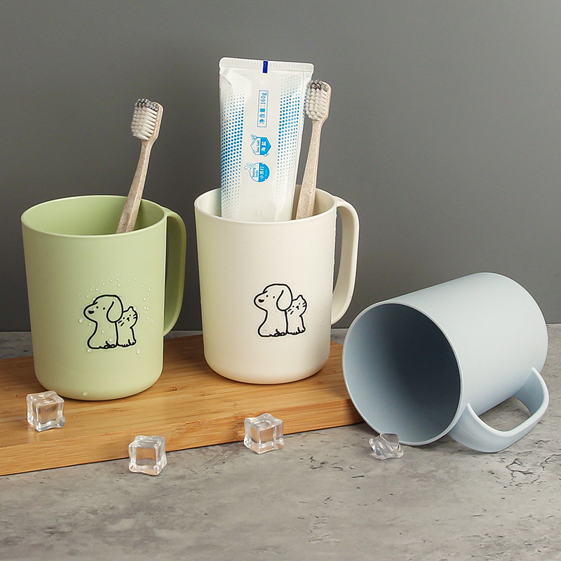 Bicchieri da bagno cartoon per coppie e bambini design simpatico_voghion.com