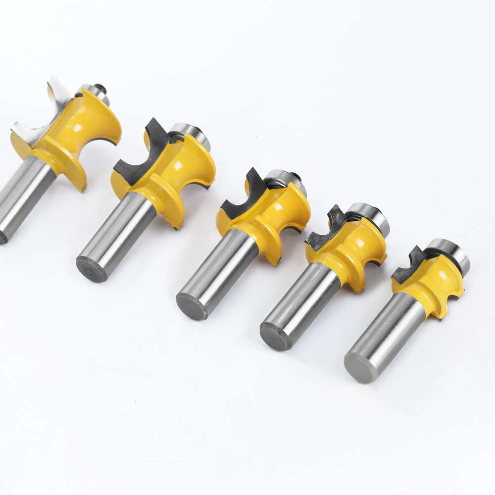 1/2 vástago 12mm teniendo positivo semicírculo cortador de bola fresado cortador madera palo fresado cortador máquina de grabado carpintería fresa