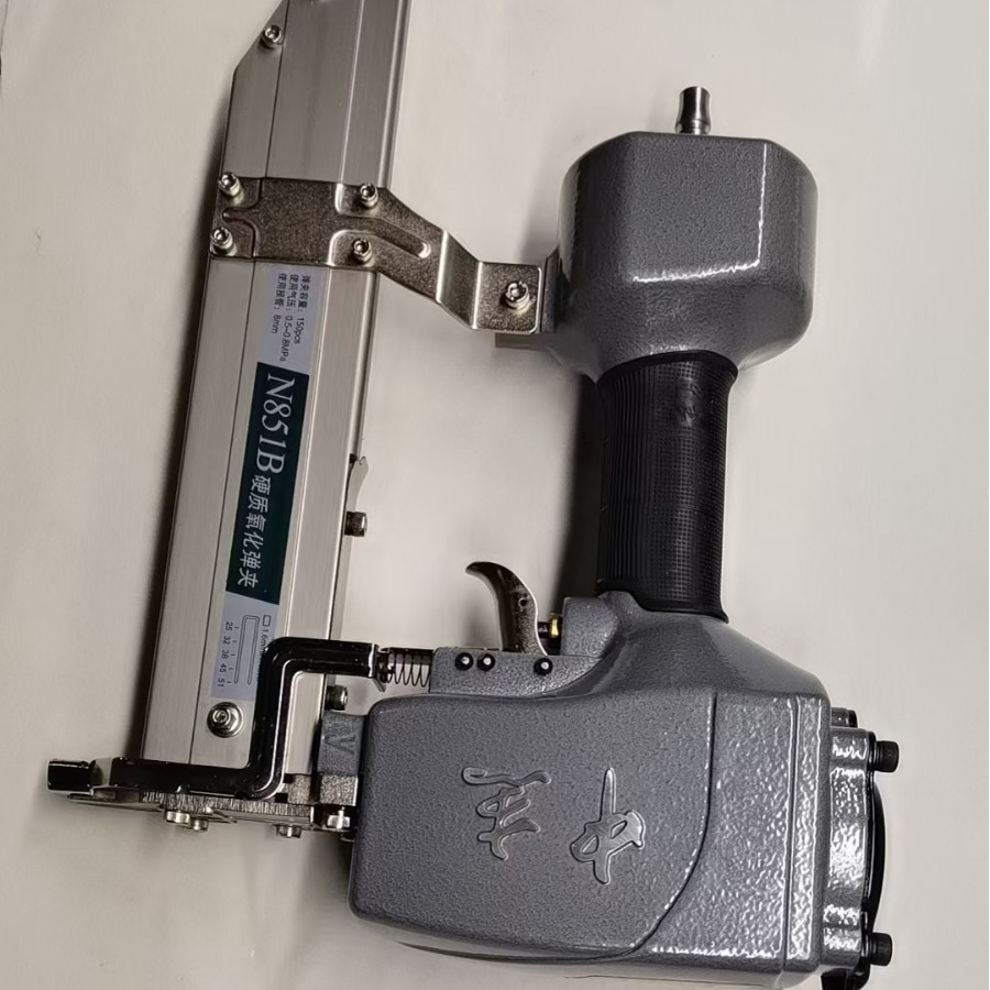 Zhongjie N851 pistola de clavos neumática clavo de puerta pistola de clavos en forma de U herramienta de carpintería pistola de clavos de gran tamaño pistola de clavos de aire al por mayor