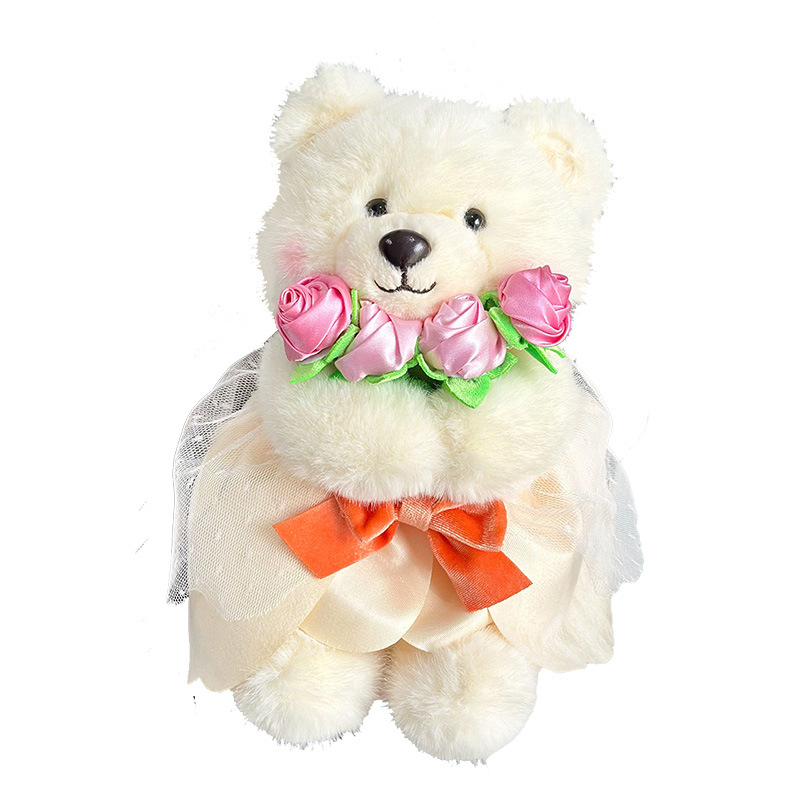 520 Qixi día de San Valentín abrazar ramo de flores muñecas osos regalo de novia dibujos animados conejos juguetes de peluche al por mayor