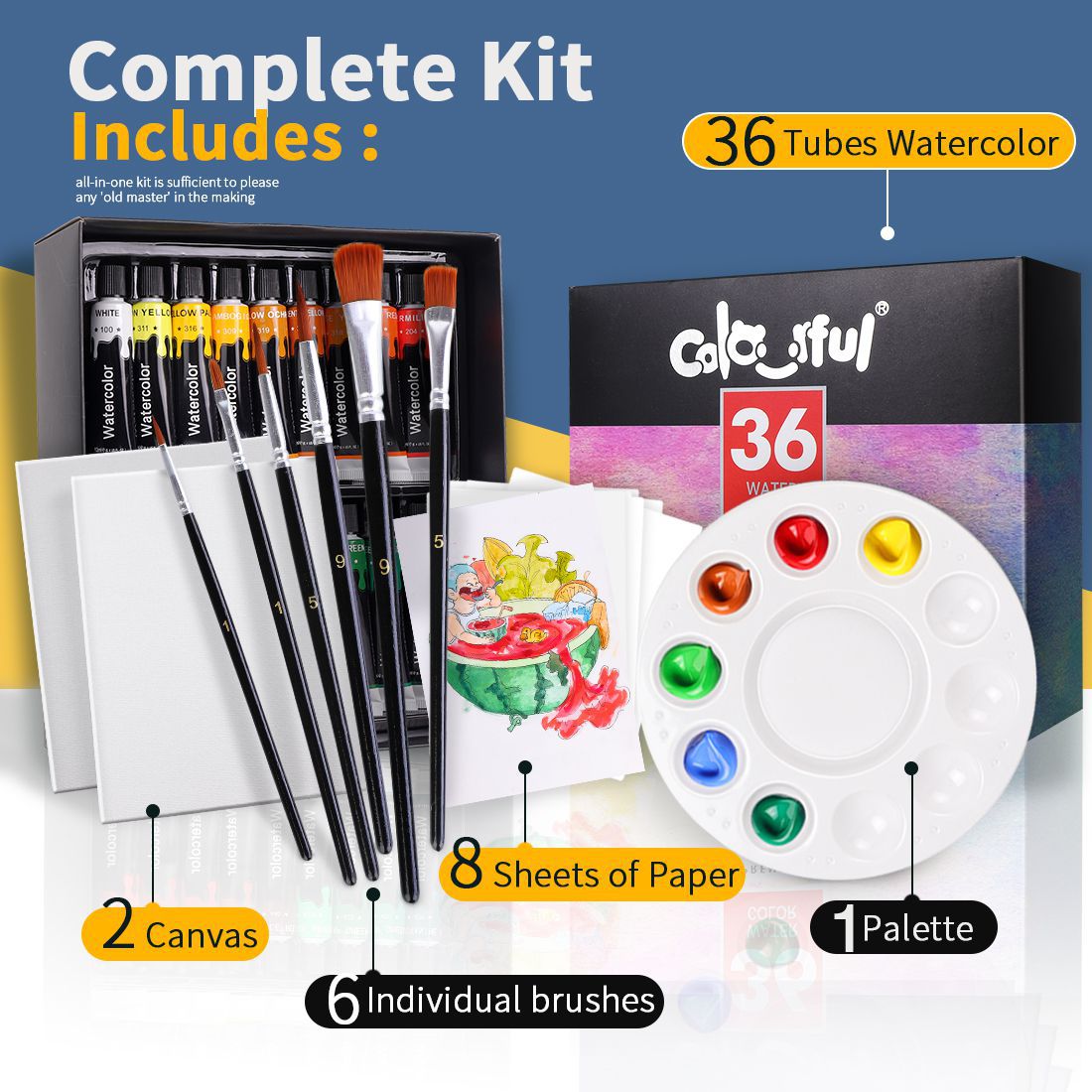 6336P水彩画套说明