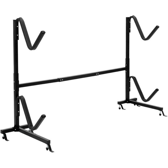皮划艇地面放置架船架存储防潮支架两个独木舟架子底座撑架可折叠